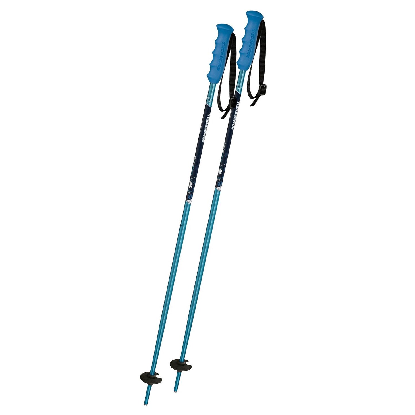 Komperdell Rookie Junior Ski Poles Size 90-105 Cm New Blue Boost