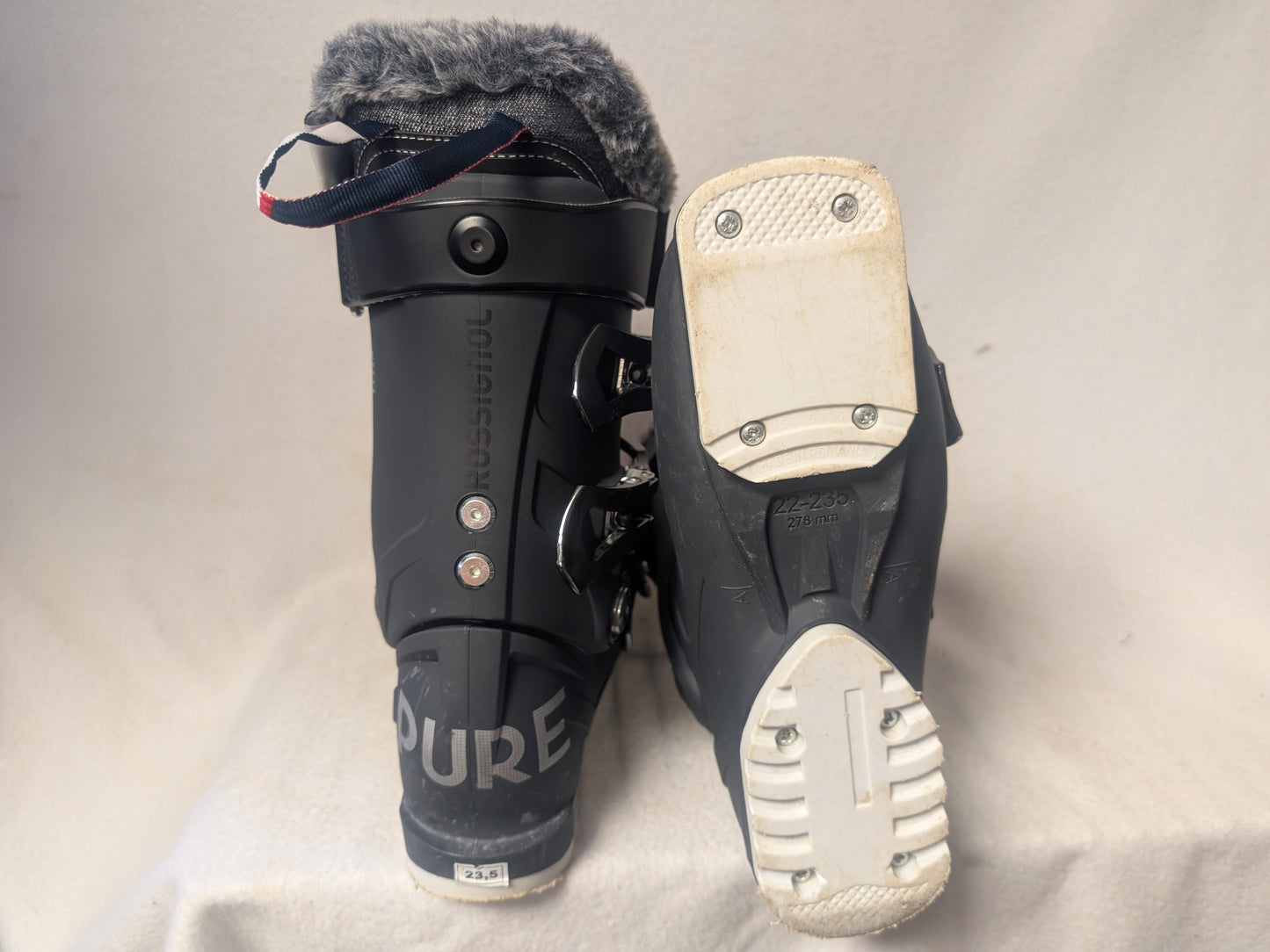 Rossignol Pure Pro Ski Boots Size 23.5 Color Gray Condition Used