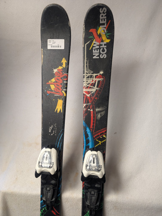 Ledger New Schoolers Skis Marker 4.5 Bindings Size 128 Cm Black Condition Used