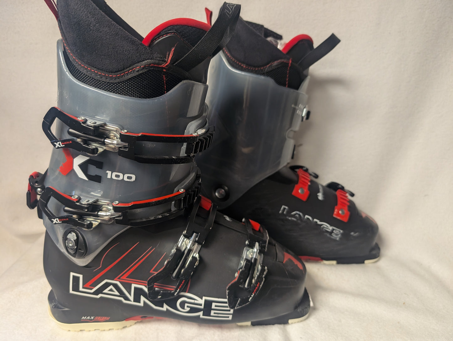 Lange XC 100 Ski Boots Size 25.5 Color Gray Used