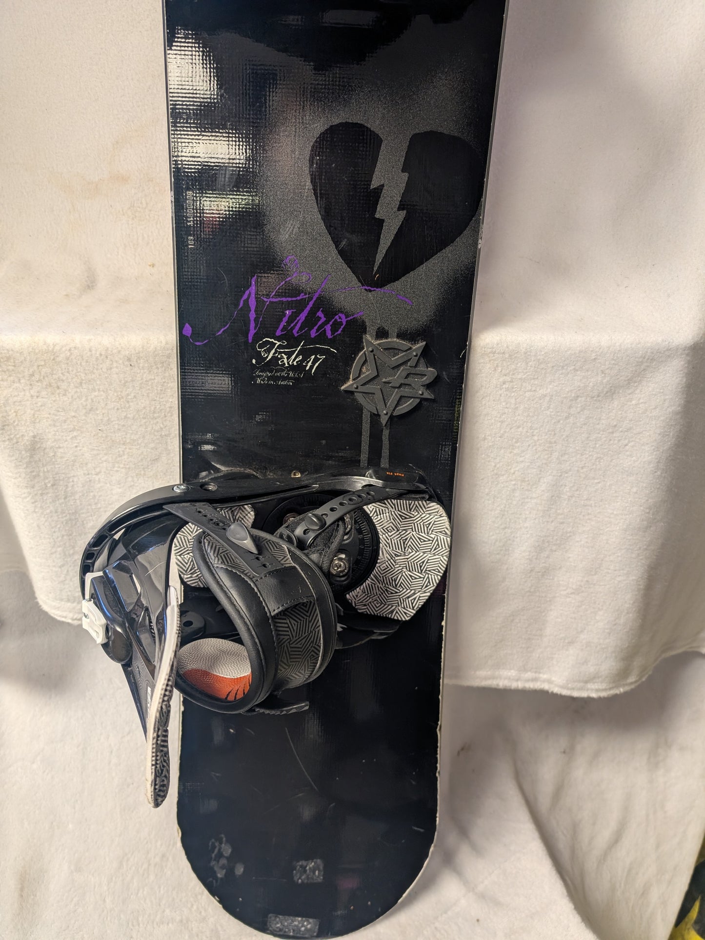 Nitro Snowboards Patriot Bindings Size 147 Cm Color Black Condition Used