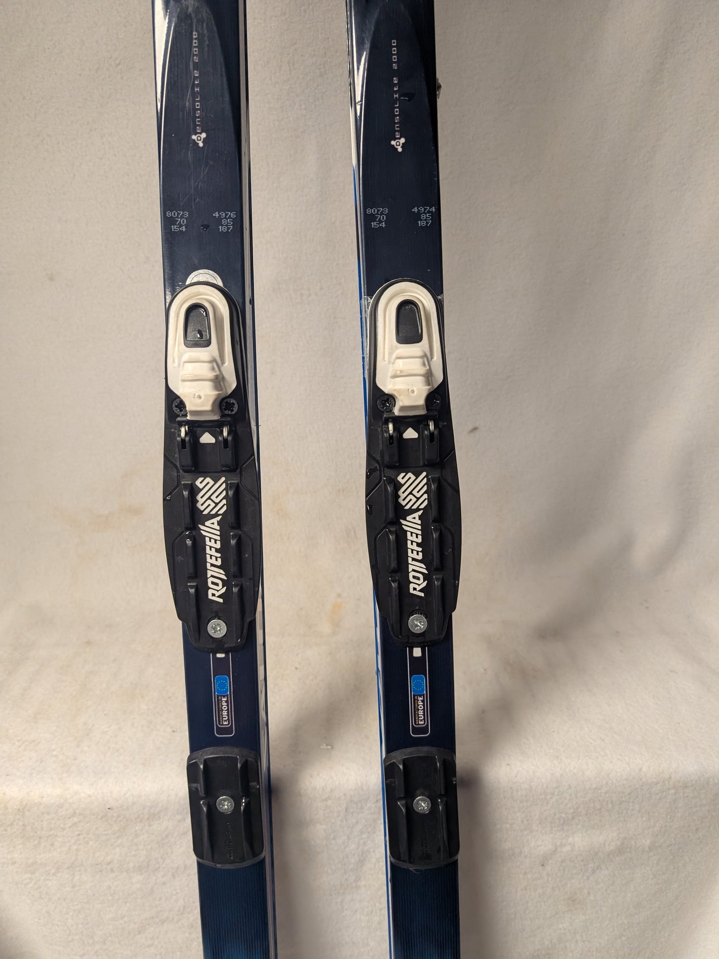 Salomon XC Skis Bindings Size 187 Cm Color Blue Condition Used