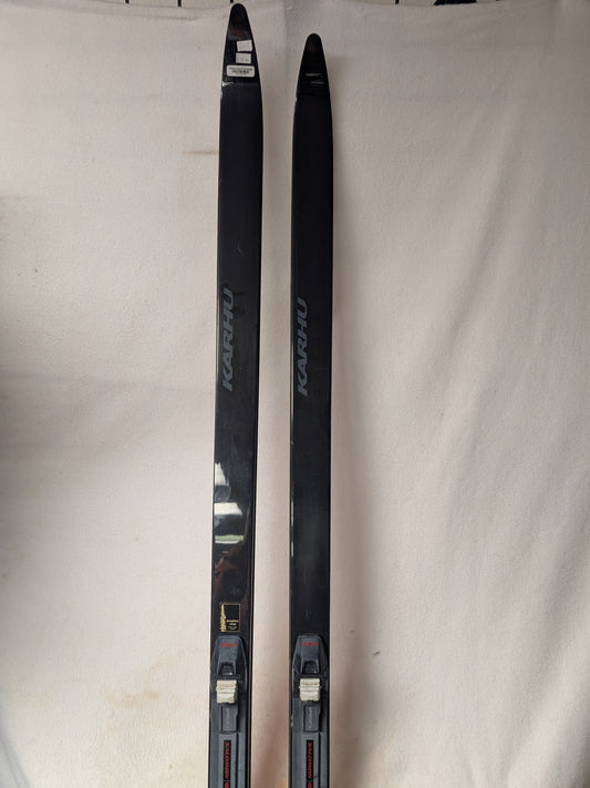 Cross Country Karhu Quanik XC Skis SNS Profile Bindings Size 175 Cm Black Used