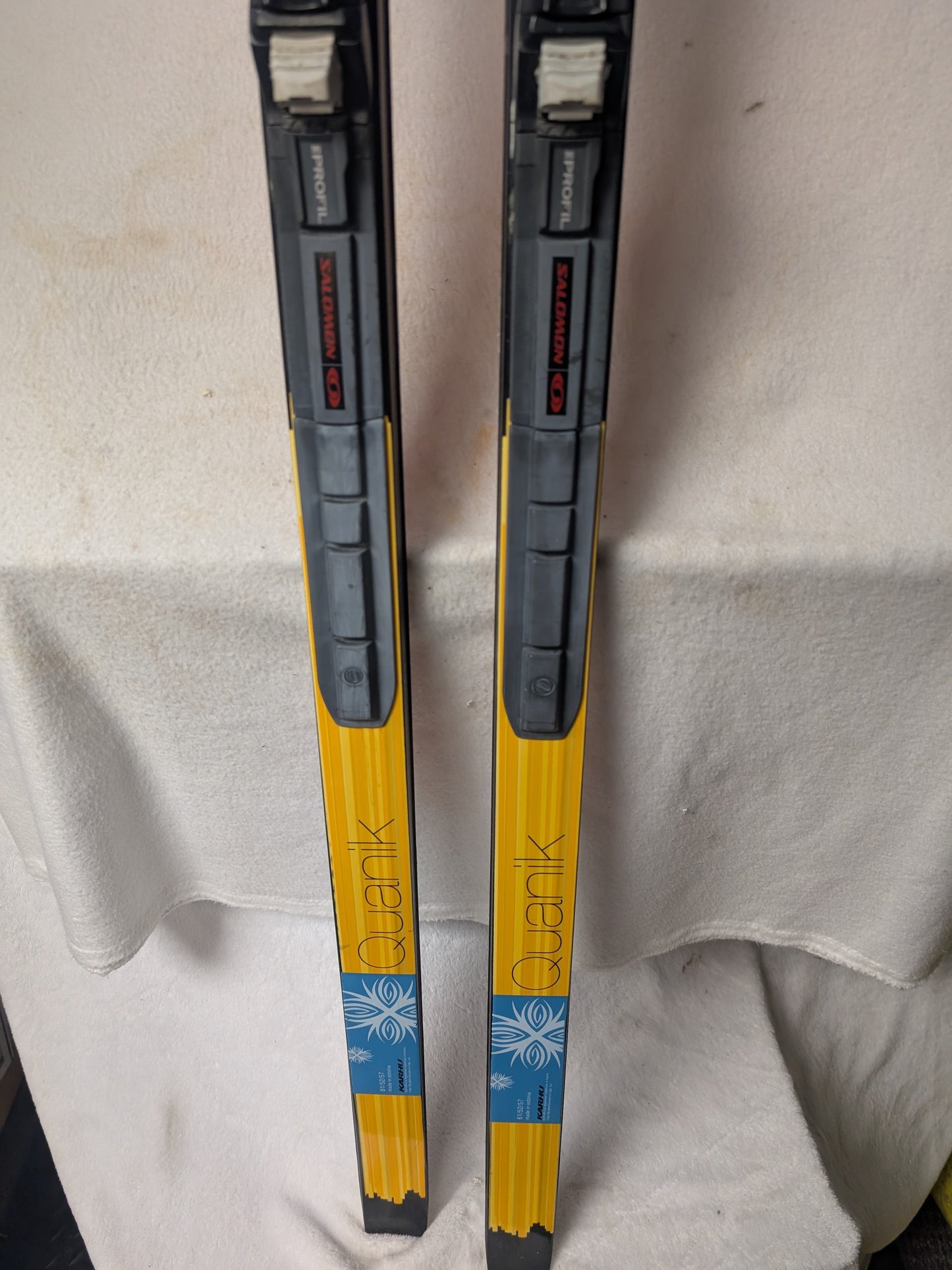 Cross Country Karhu Quanik XC Skis SNS Profile Bindings Size 175 Cm Black Used