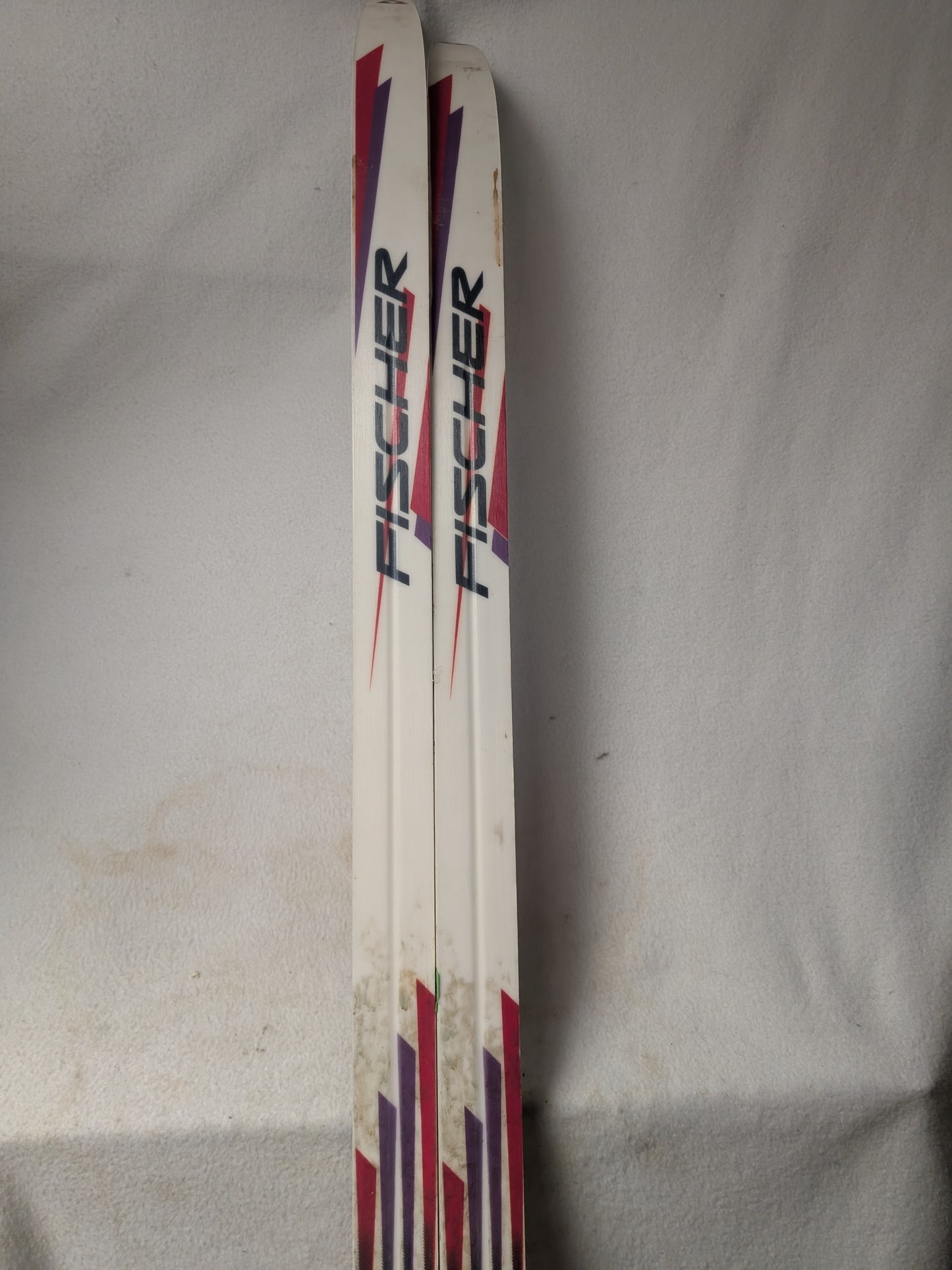 Cross Country Fischer Air Tec XC Skis NNN Bindings Size 205 Cm White Used