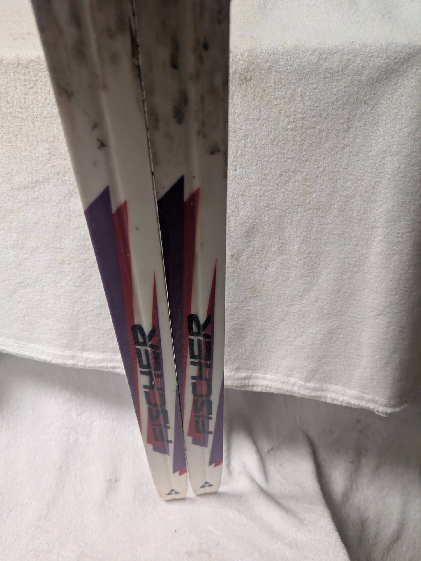 Cross Country Fischer Air Tec XC Skis NNN Bindings Size 205 Cm White Used