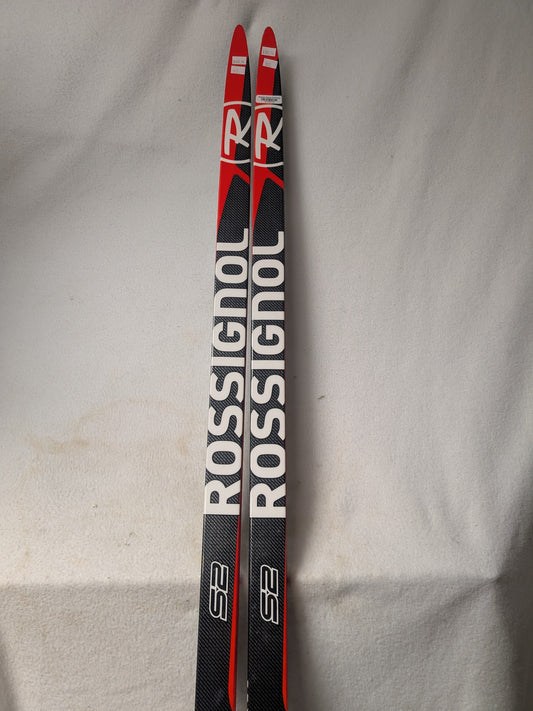 Skate Cross Country Rossignol XC Skis NNN Bindings Size 192 Cm Black Used