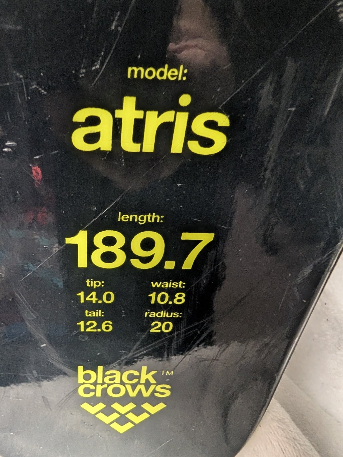 Black Crow Atris Skis No Bindings Size 189Cm Black Used