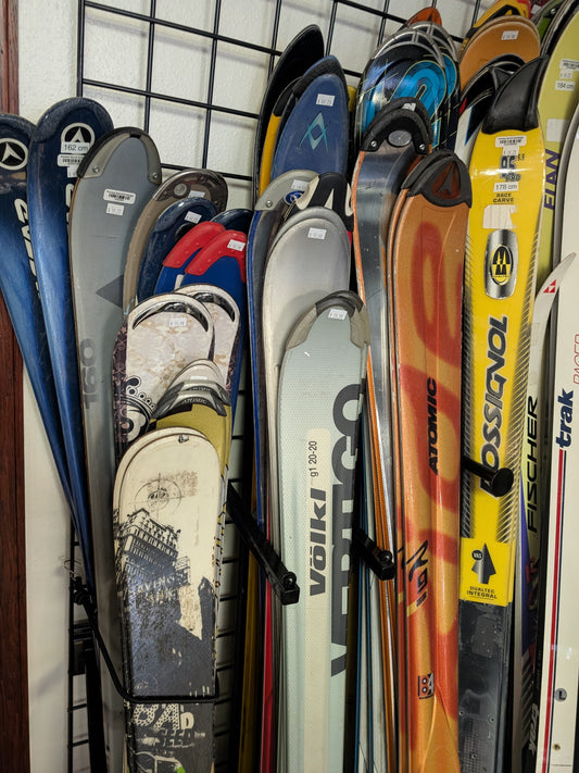 Assorted Skis No Bindings Used per pair