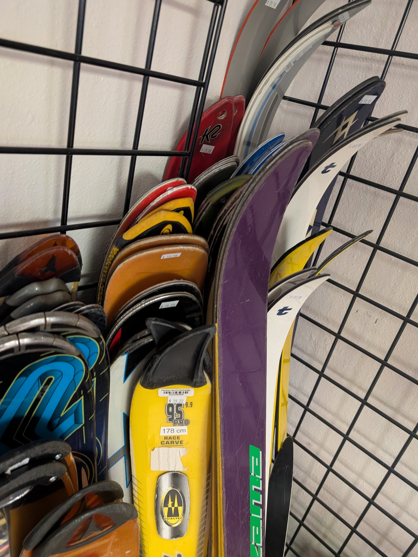 Assorted Skis No Bindings Used per pair