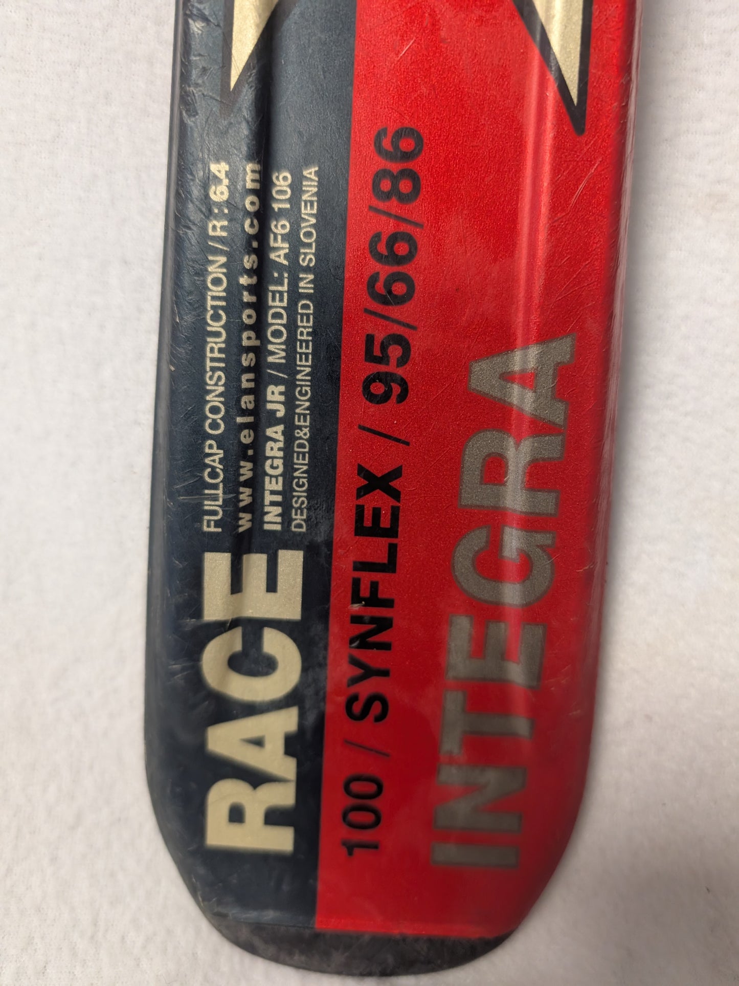 Elan Integra Race Skis Elan EL 4.5 Bindings Size 100 Cm Color Red Condition Used