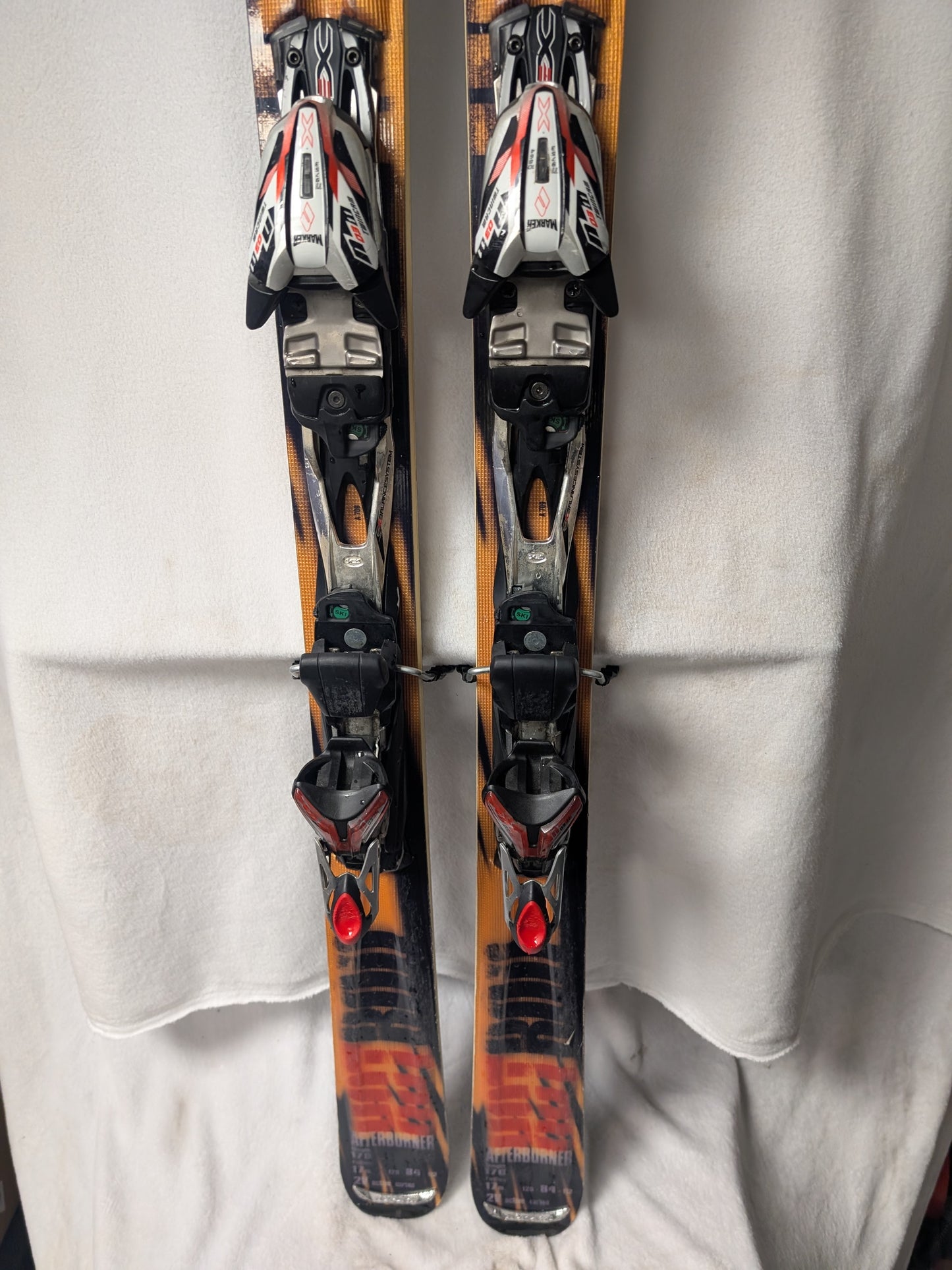 Salomon Hot Rod Burner Skis N 03 11 Bindings Size 170cm Color Yellow Used