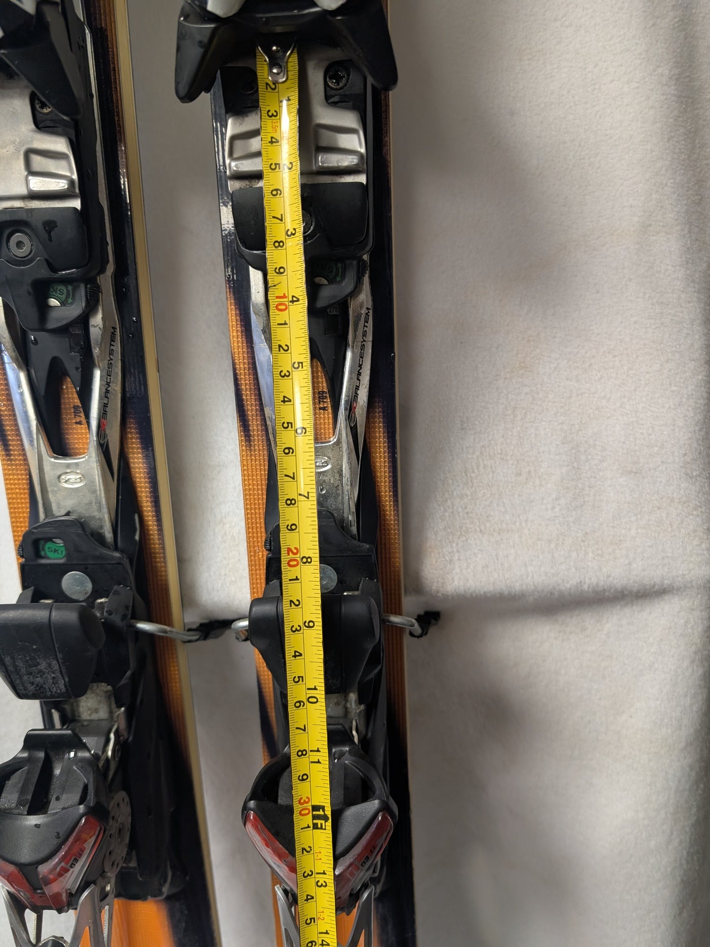 Salomon Hot Rod Burner Skis N 03 11 Bindings Size 170cm Color Yellow Used