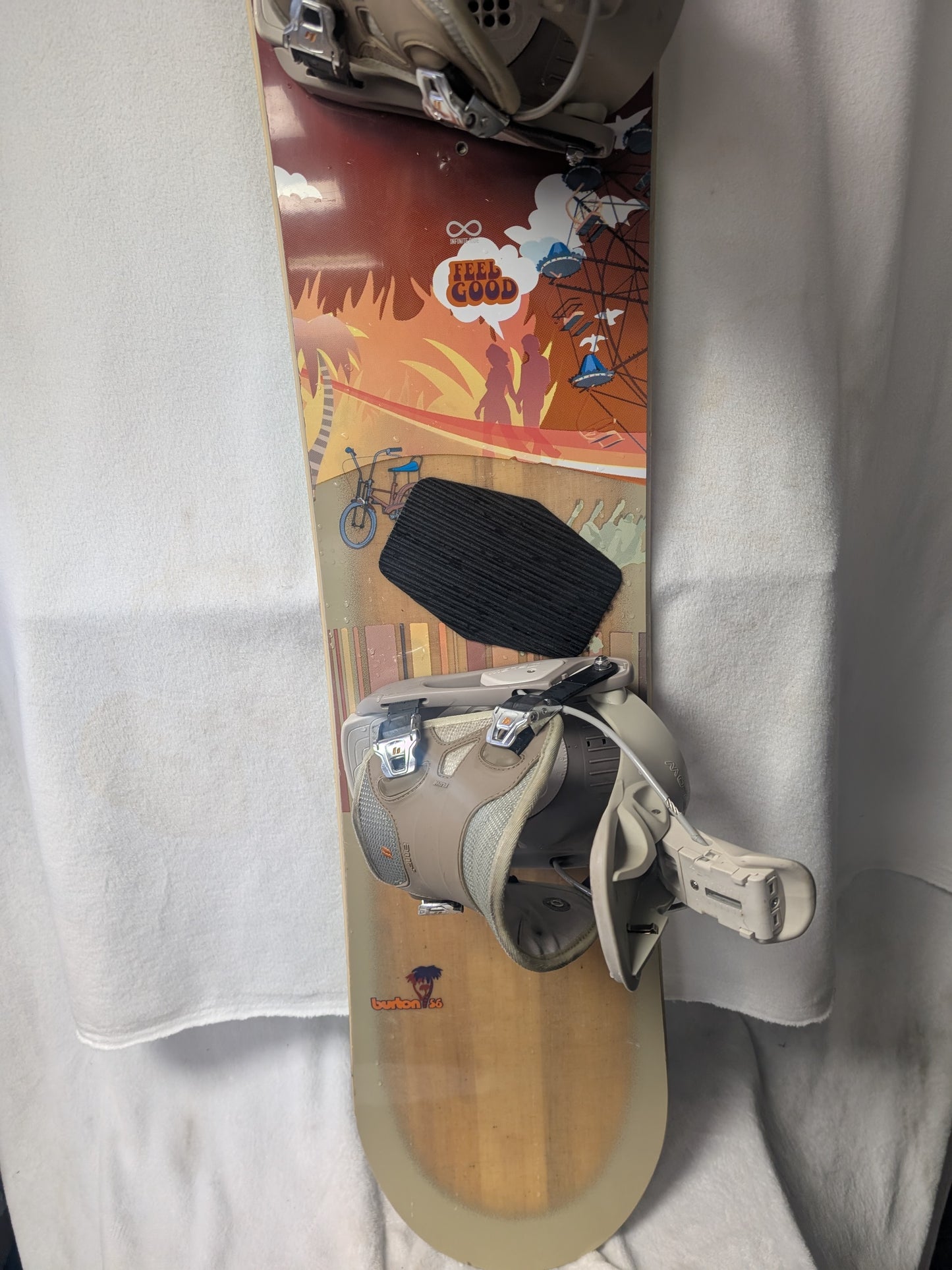 Burton Snowboards Flow Bindings Size 156 Cm Color Brown Condition Used