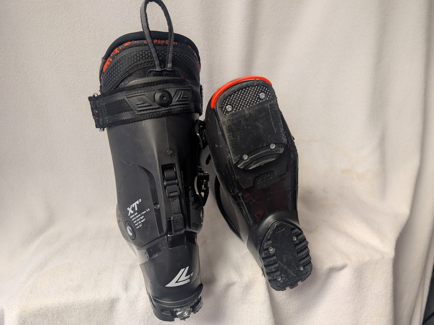 Lange Ski Boots XT3 100 Size 27.5 AT Black Used XC  Randonnée Skimo Touring