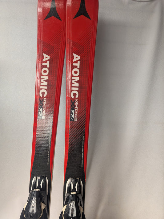 Atomic Vantage X77c Skis Atomic Mercury 11 Bindings Size 171 Cm Color Red Used