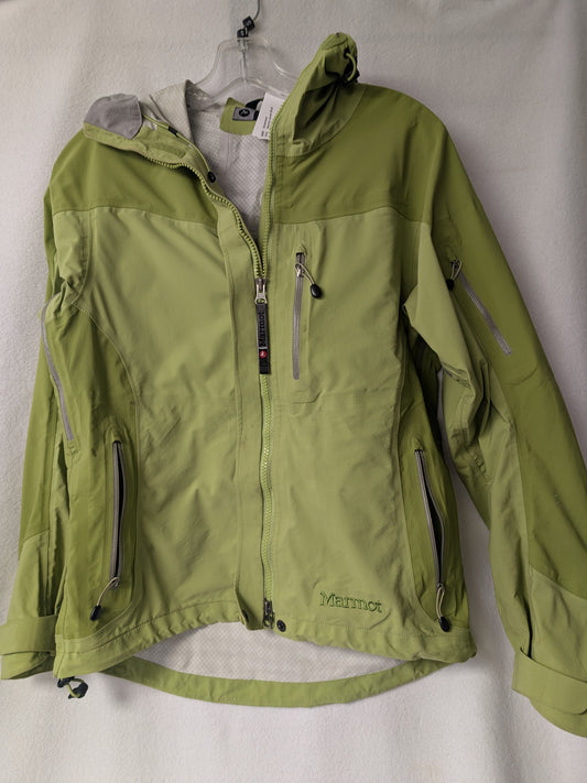 Marmot Shell Jacket Coat Size Women Small Color Green Used