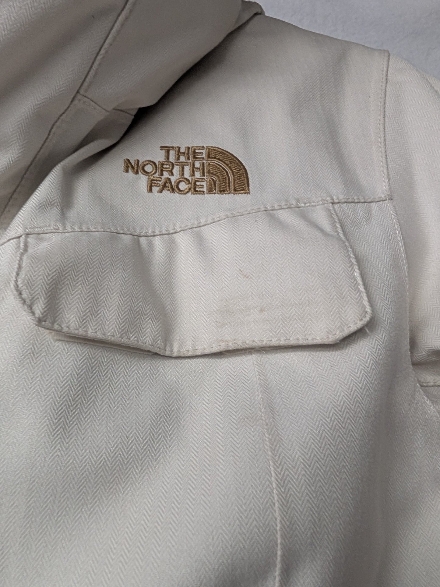 The North Face Shell Jacket Coat Size Women Extra Small White Used