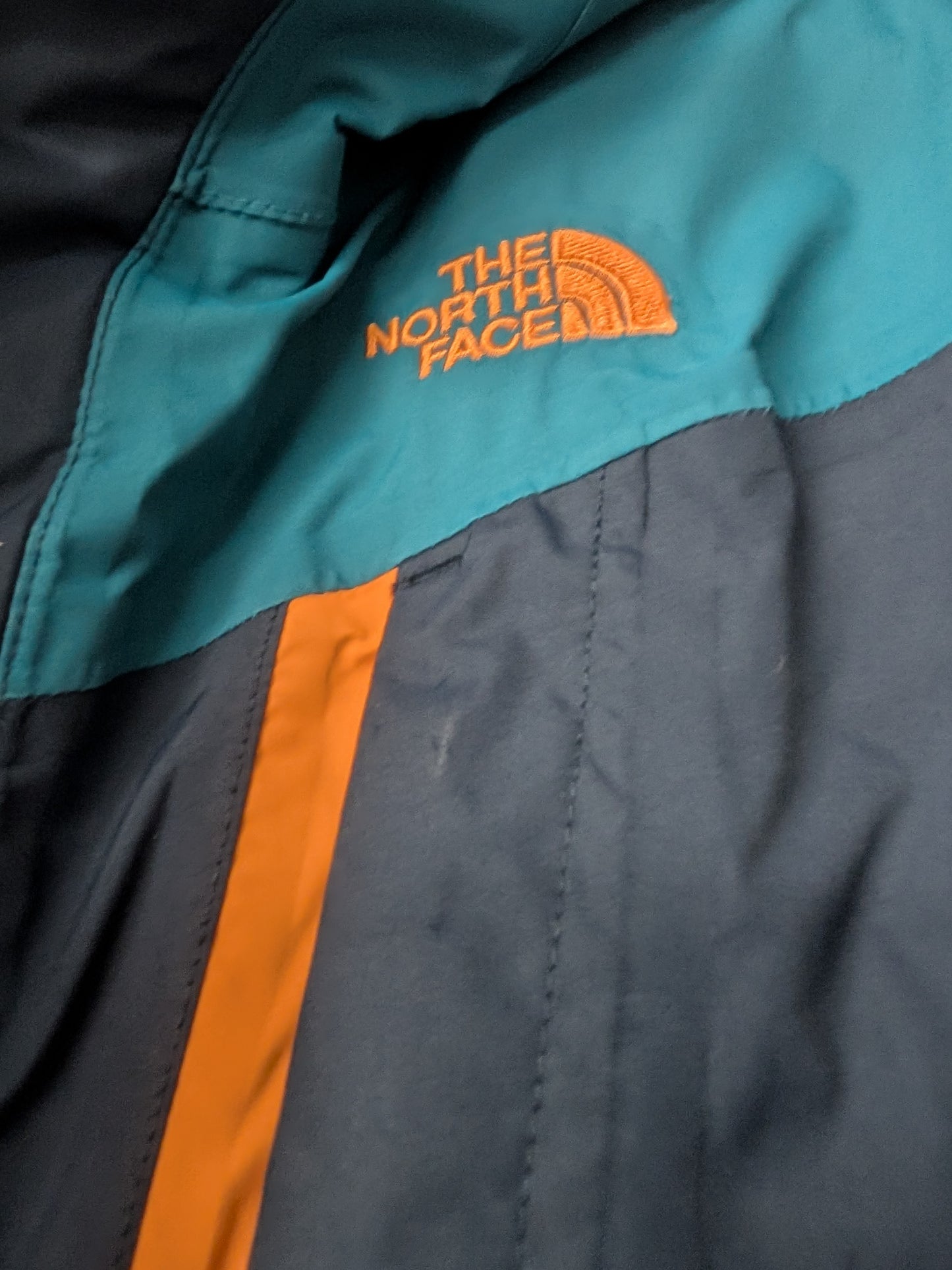 The North Face Shell Coat Jacket Size Youth Large Color Blue Used