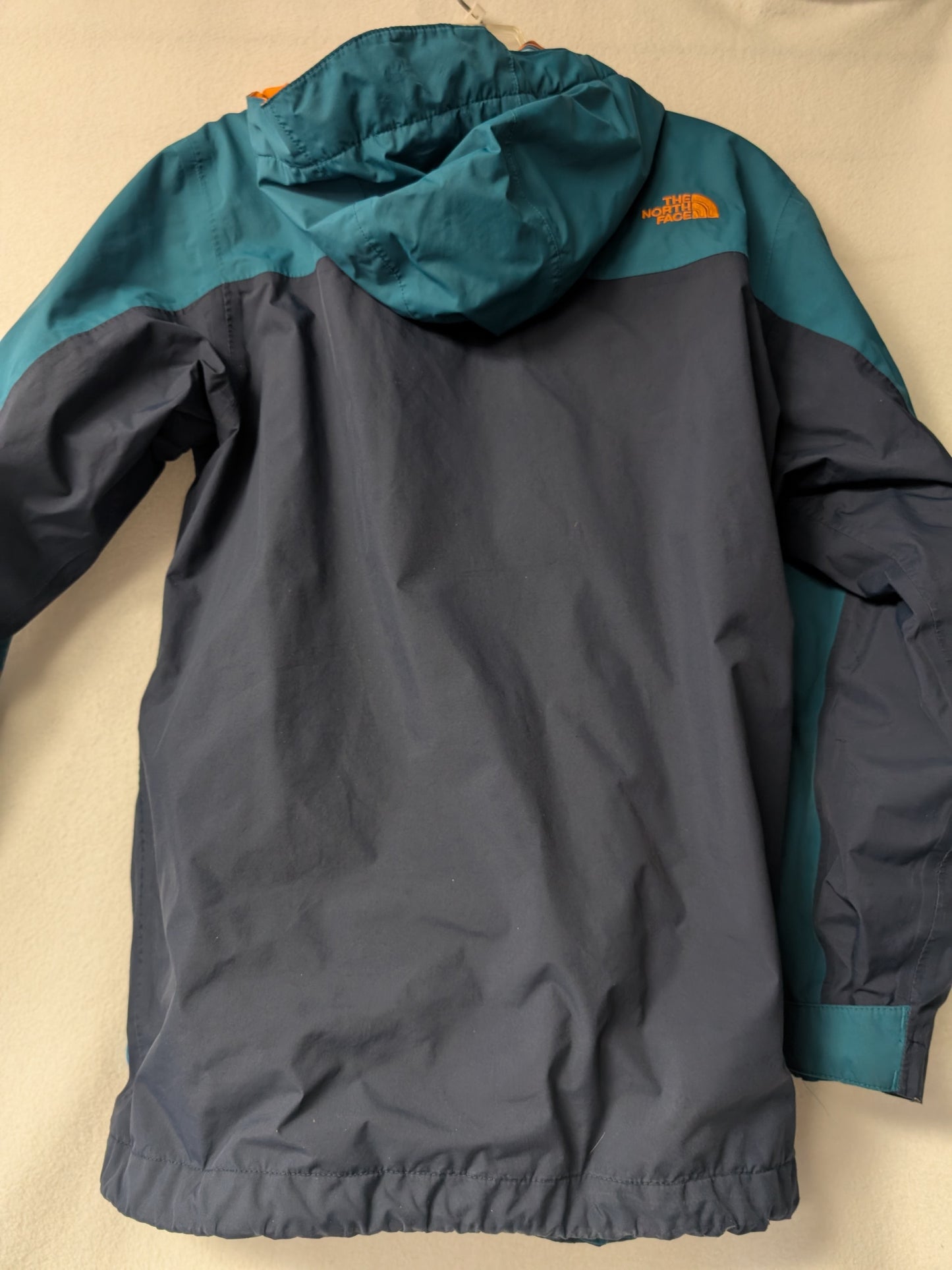 The North Face Shell Coat Jacket Size Youth Large Color Blue Used