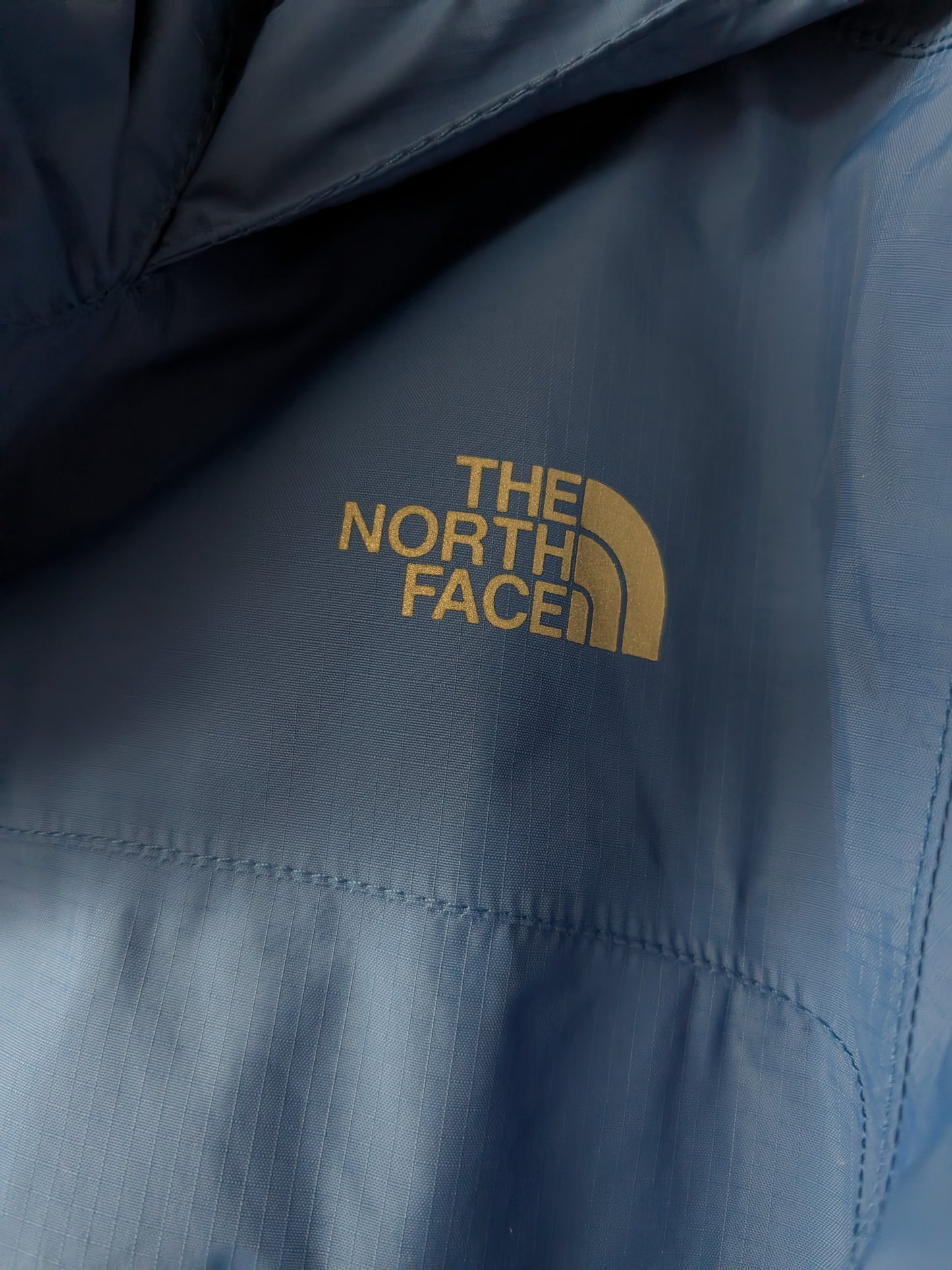 The North Face Shell Coat Jacket Size Youth Large Color Blue Used