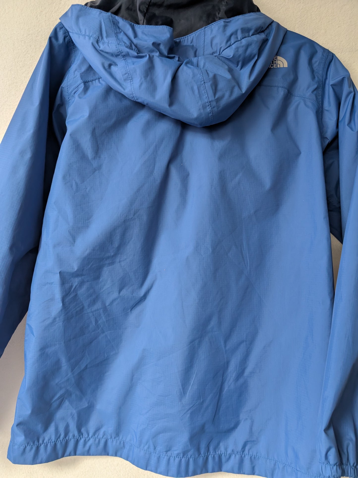 The North Face Shell Coat Jacket Size Youth Large Color Blue Used