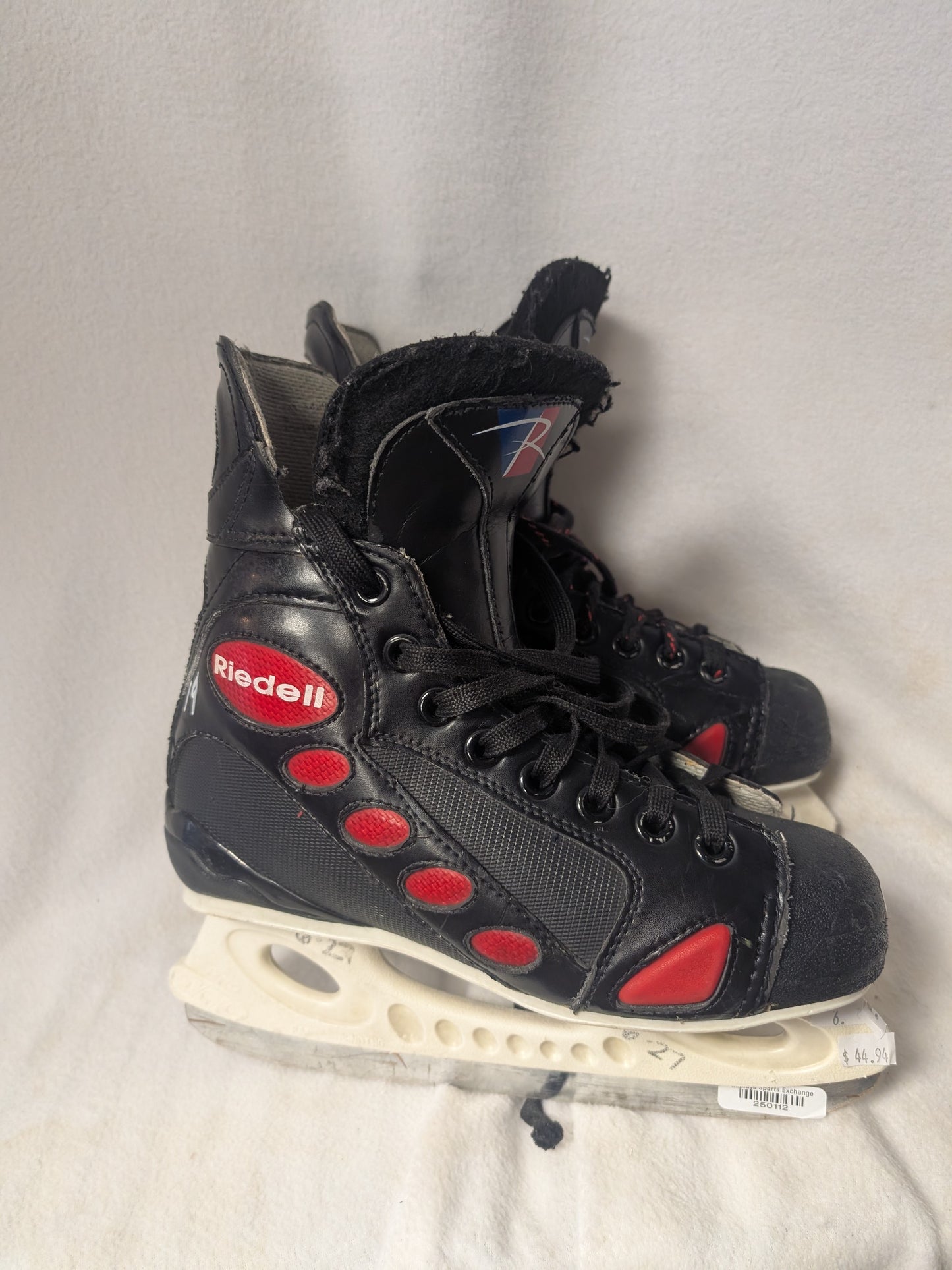 Riedell Hockey Ice Skates Size 6 Color Black Condition Used