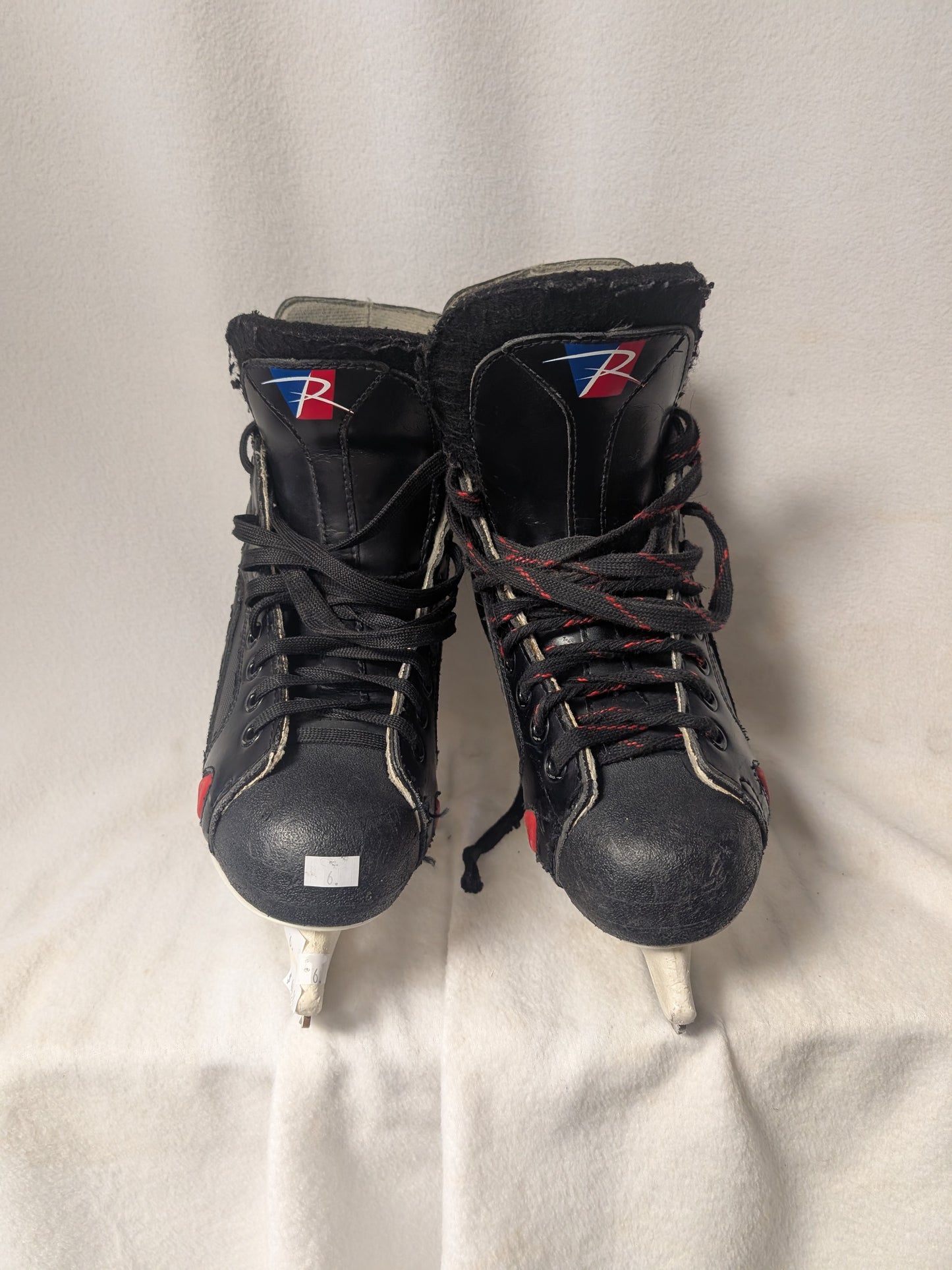 Riedell Hockey Ice Skates Size 6 Color Black Condition Used