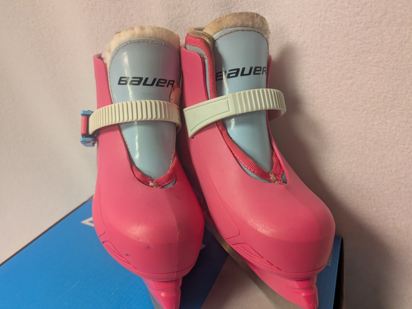 Bauer XLP Hockey Ice Skates Size 10k Color Pink Condition Used