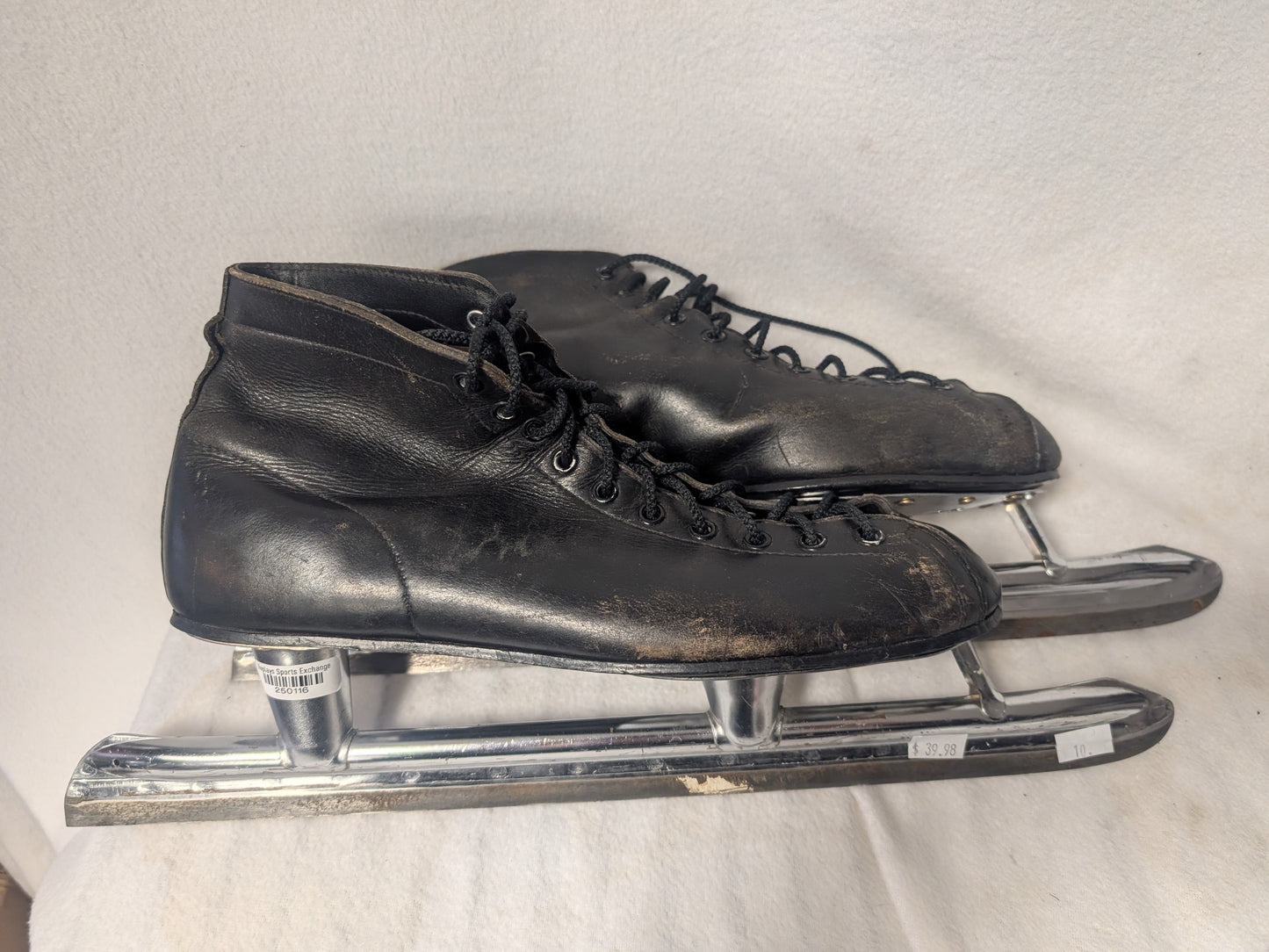 Speed Racing Ice Skates Size 10 Color Black Condition Used