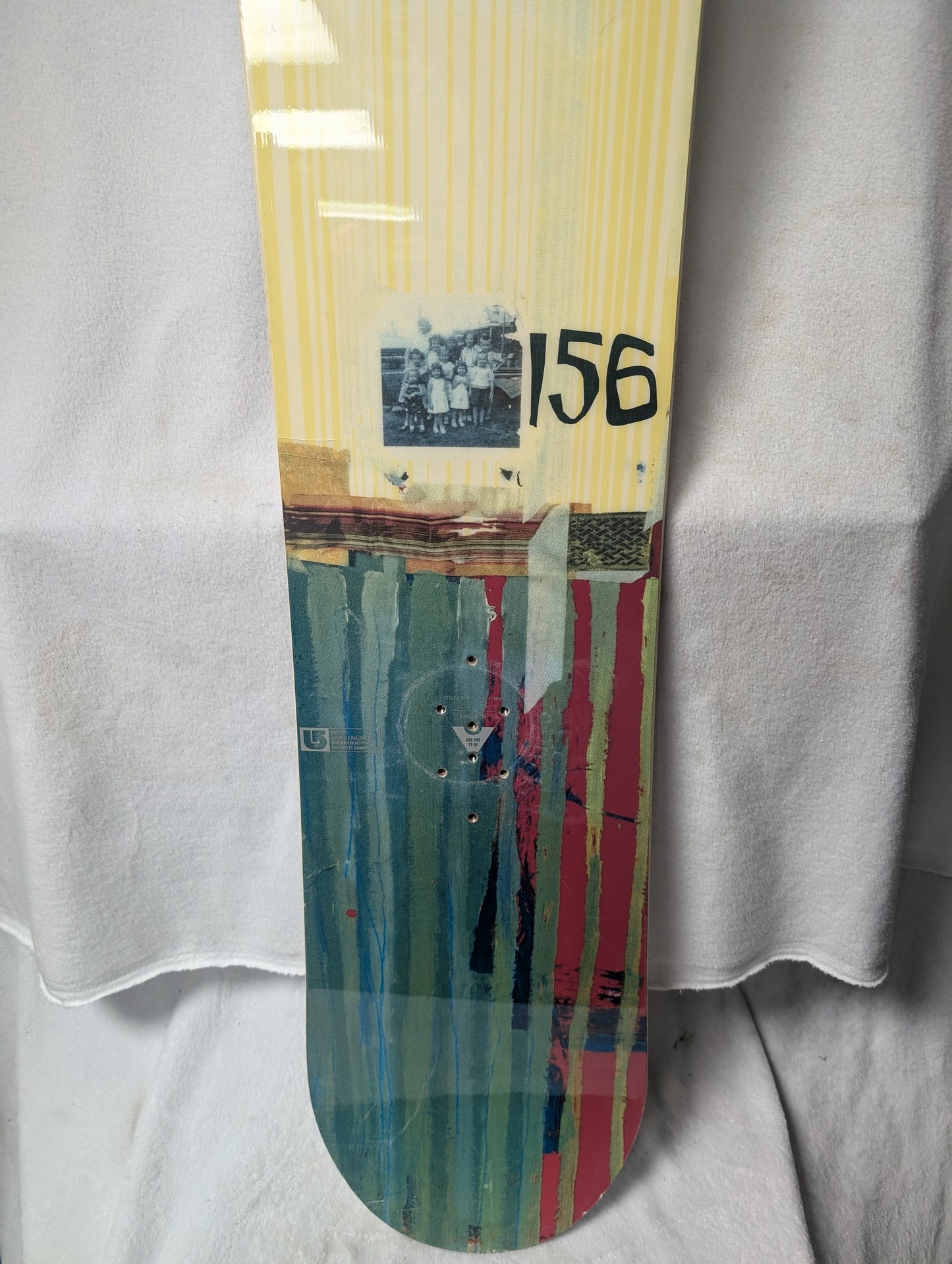 Burton Feelgood Snowboards No Bindings Size 156 Cm Color Yellow Used