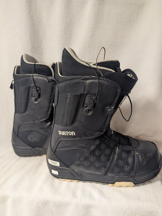 Burton Moto Snowboard Boots Size 12 Black Used Adult