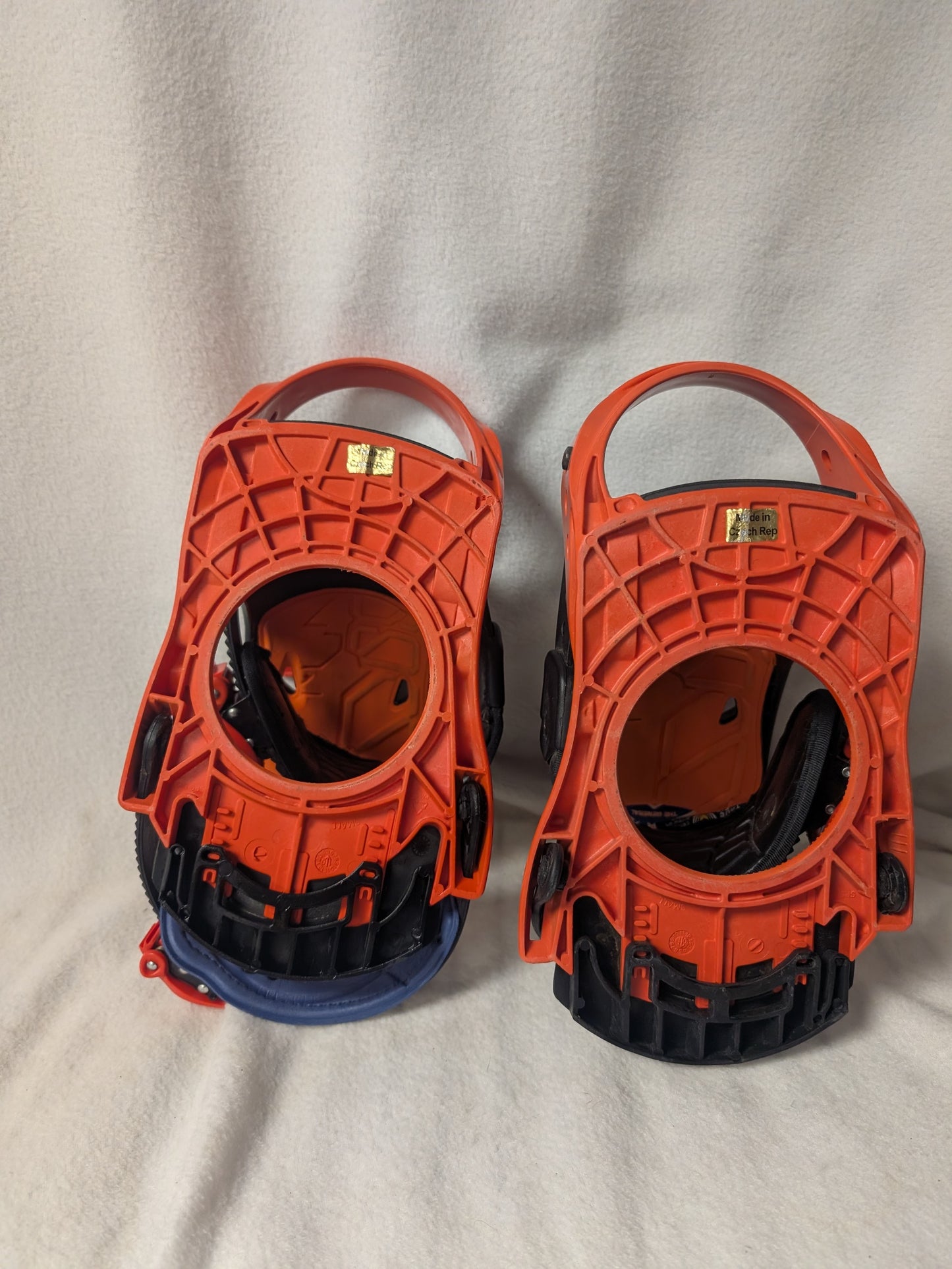 Burton 01 Snowboard Bindings Size Small Color Orange Condition Used