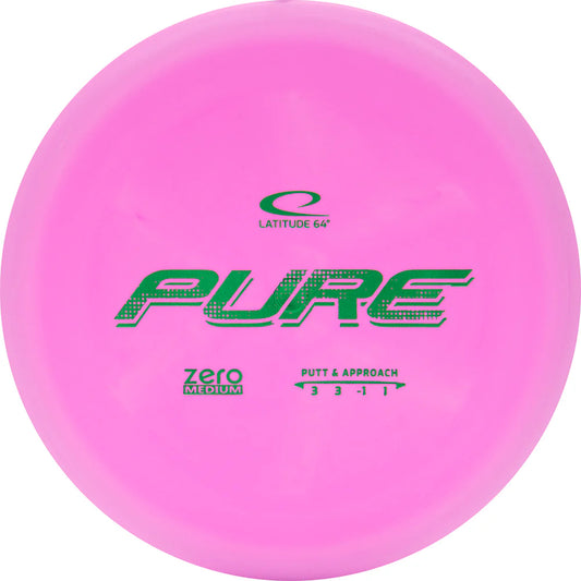 Latitude 64 Zero Medium Pure Putt & Approach Pink 173+g 3/3/-1/1 New