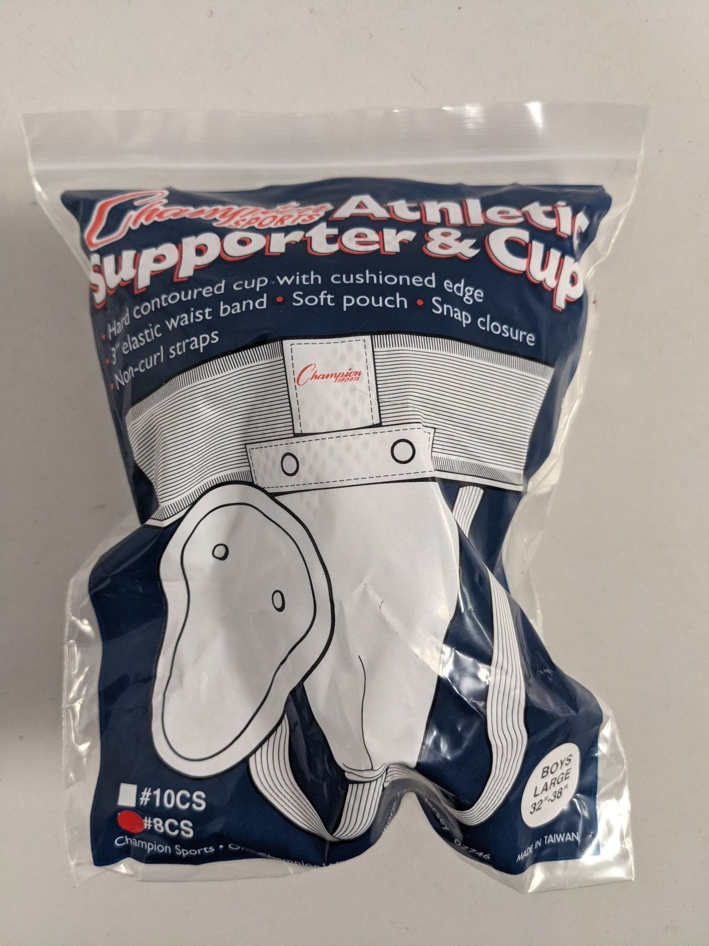 Champion Sports Athletic Supporter and Cup Size YL Condition New